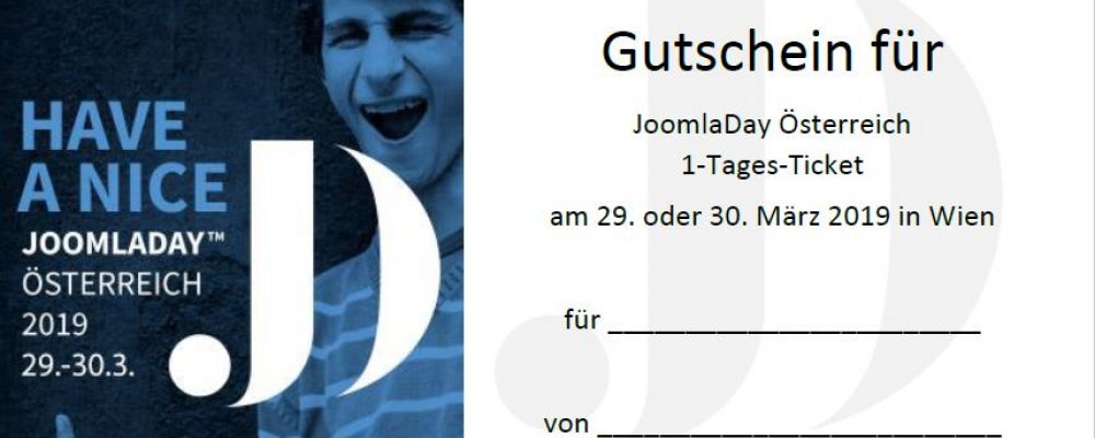 Gutschein JoomlaDay